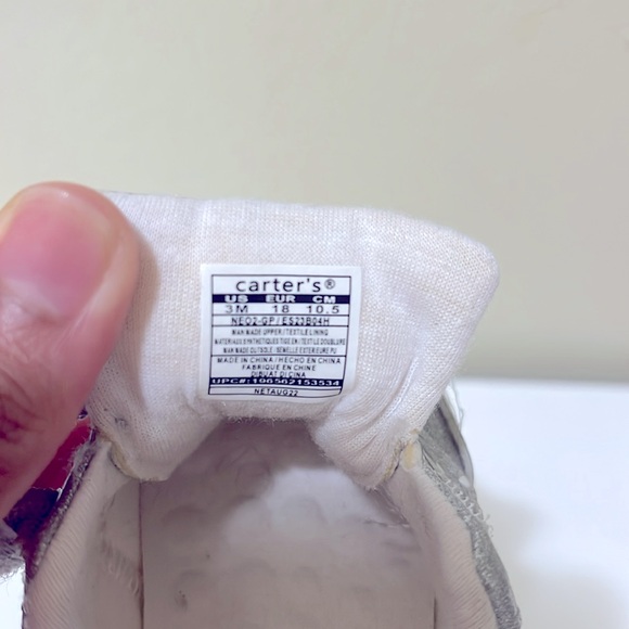 Baby shoes, size 3 months, color silver, good condition. - Picture 5 of 5